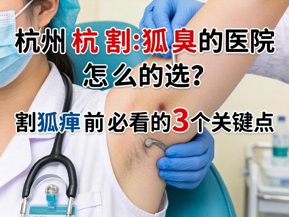 杭州割狐臭医院怎么选?割狐臭前必看的3个关键点 杭州割狐臭医院怎么选?割狐臭前必看的3个关键点