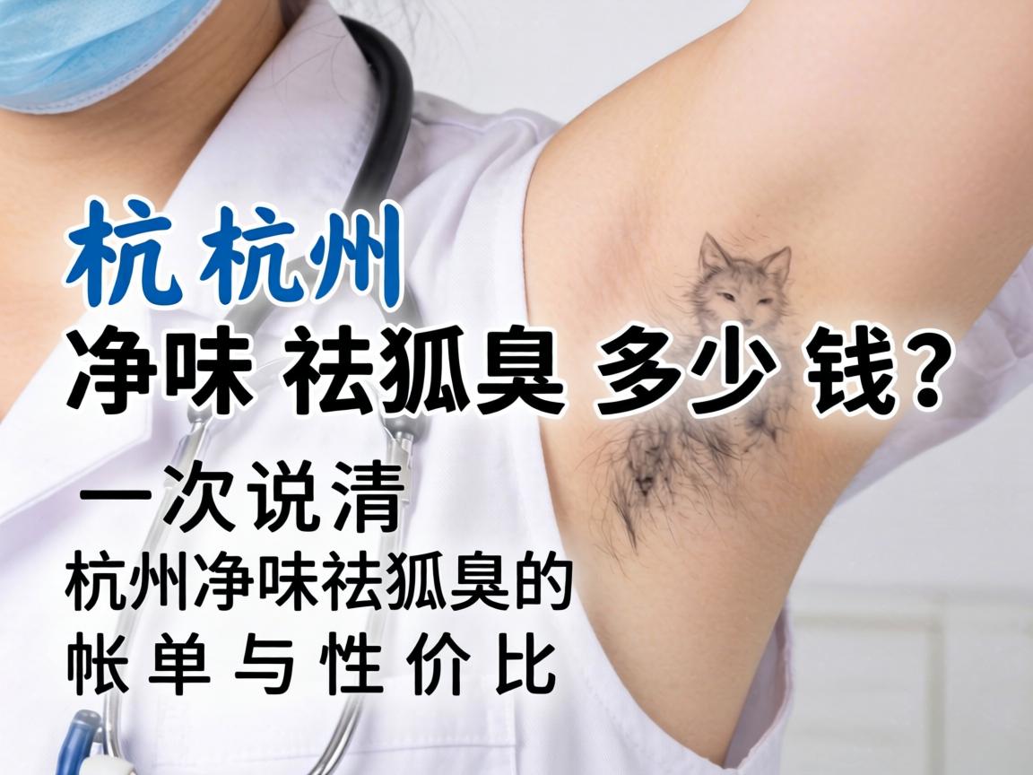 杭州净味祛狐臭多少钱？一次说清杭州净味祛狐臭的账单与性价比