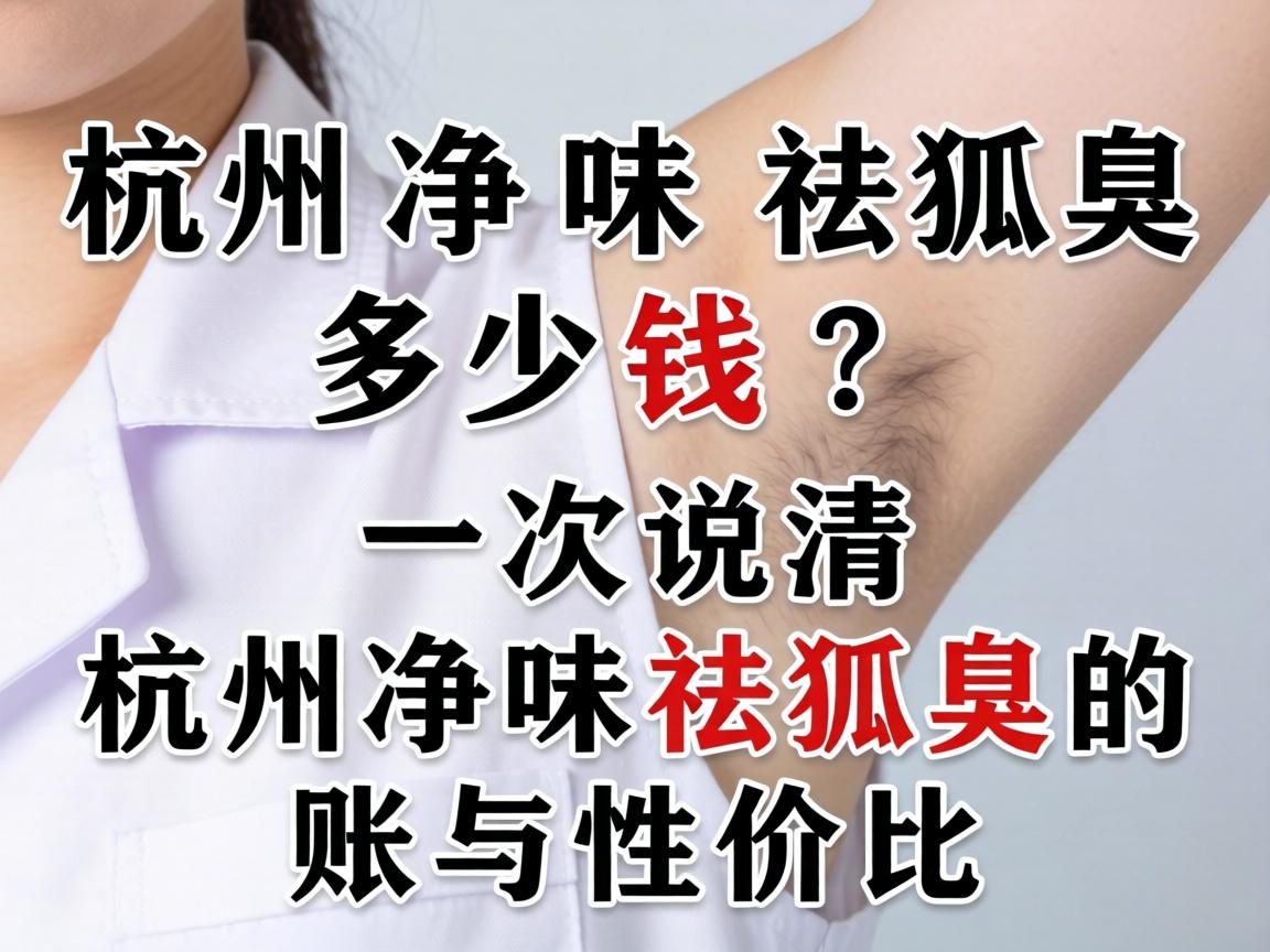 杭州净味祛狐臭多少钱？一次说清杭州净味祛狐臭的账单与性价比