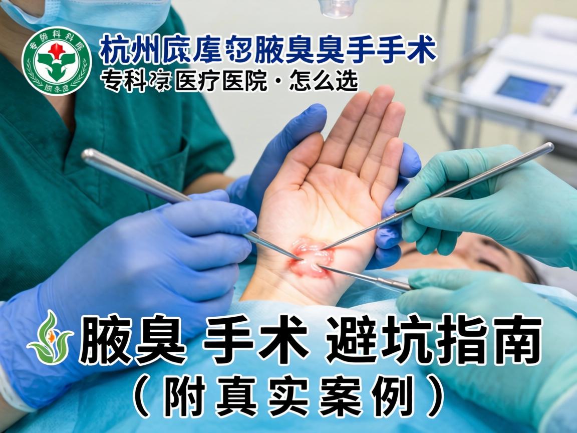 杭州腋臭手术,专科医院怎么选?腋臭手术避坑指南(附真实案例) 杭州腋臭手术,专科医院怎么选?腋臭手术避坑指南(附真实案例)