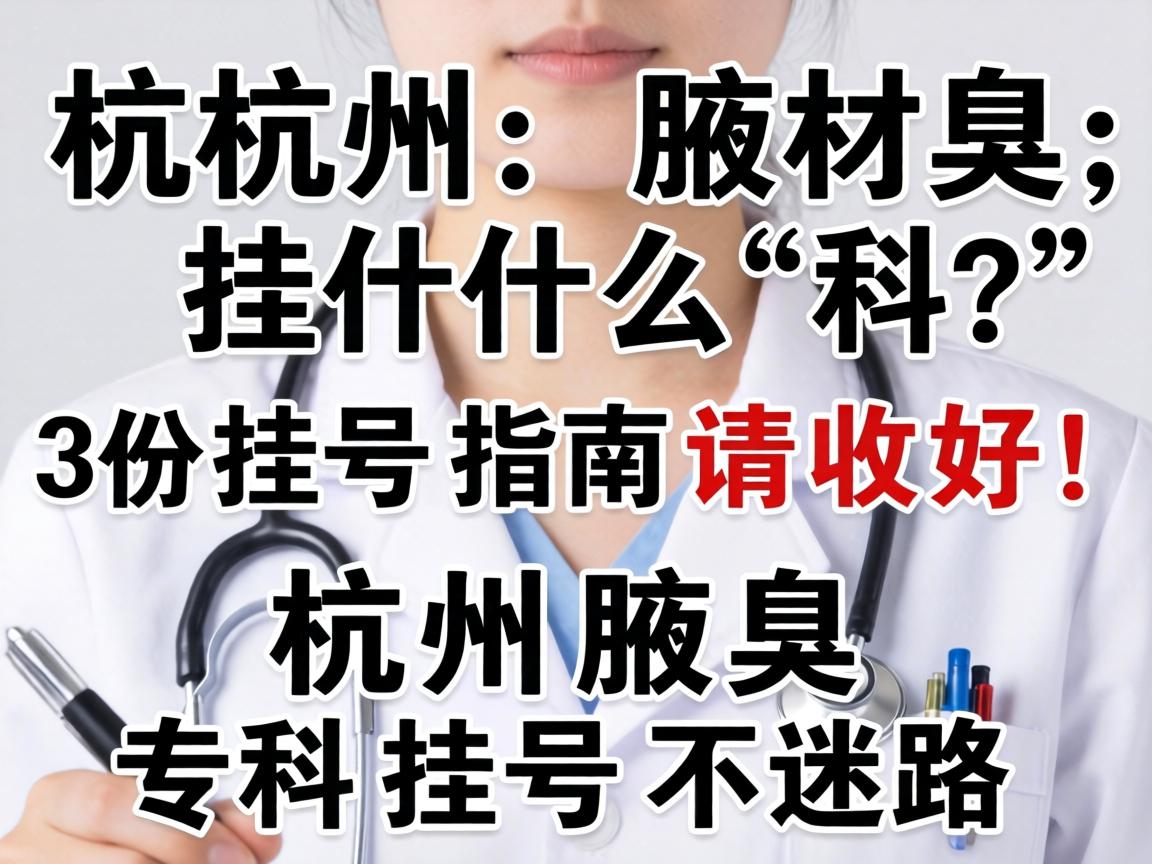 杭州腋臭挂什么科?这份挂号指南请收好!杭州腋臭专科挂号不迷路 杭州腋臭挂什么科?这份挂号指南请收好!杭州腋臭专科挂号不迷路