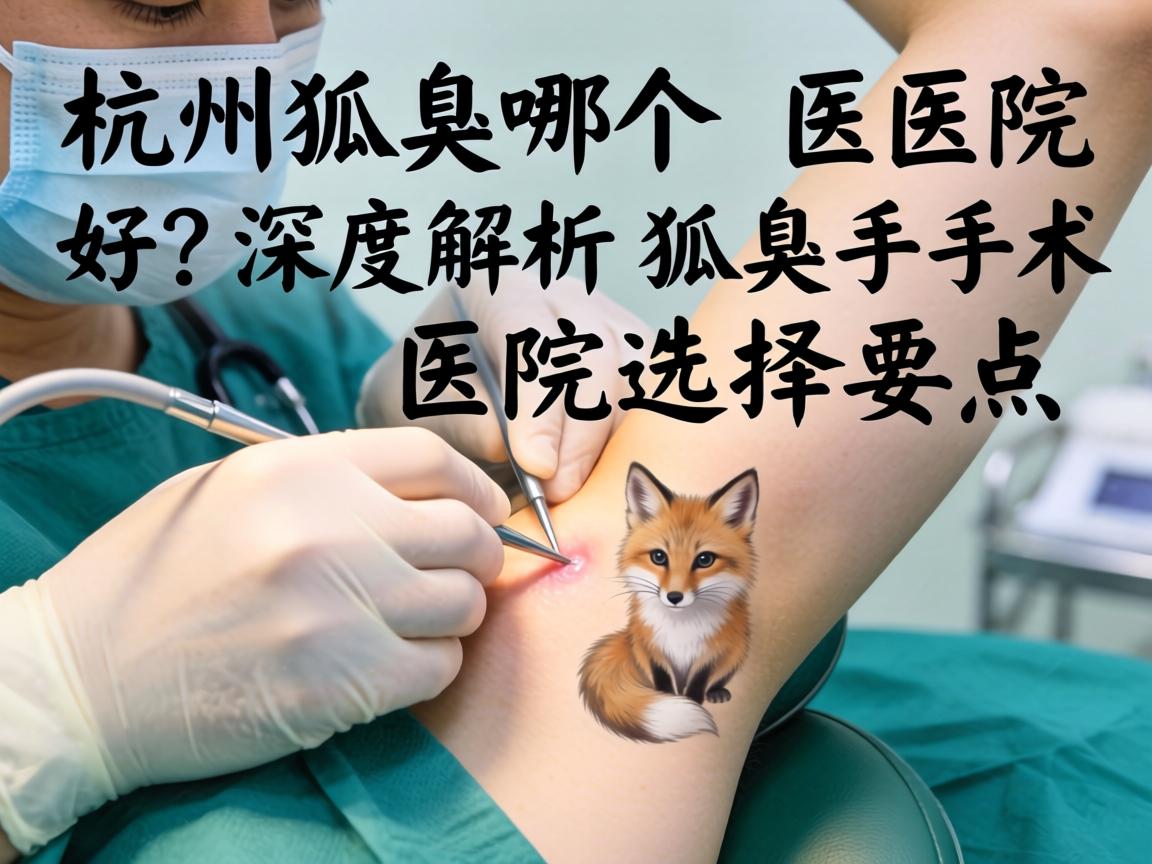 杭州狐臭手术哪个医院好？深度解析狐臭手术医院选择要点