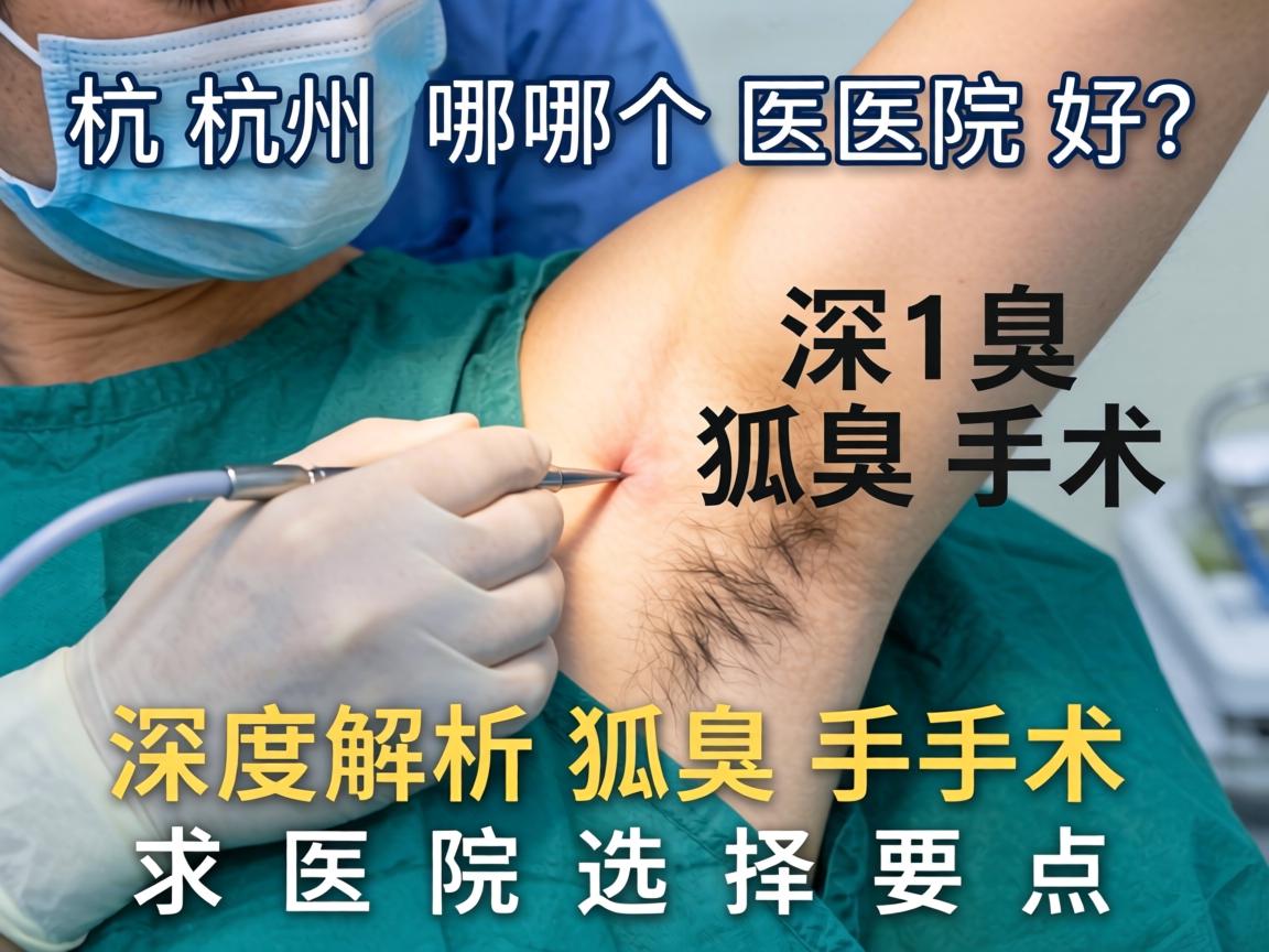 杭州狐臭手术哪个医院好？深度解析狐臭手术医院选择要点