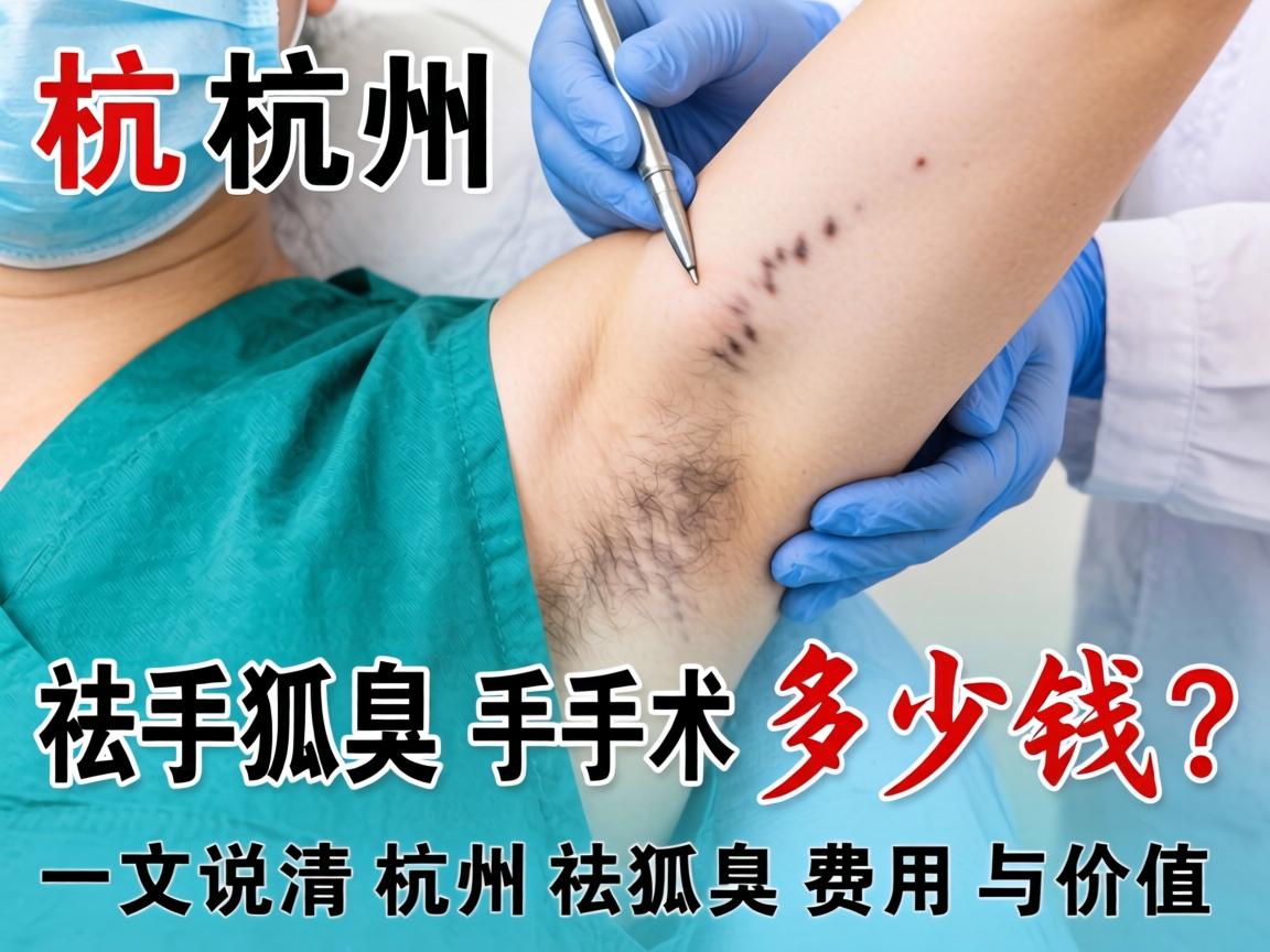 杭州祛狐臭手术多少钱？一文说清杭州祛狐臭费用与价值