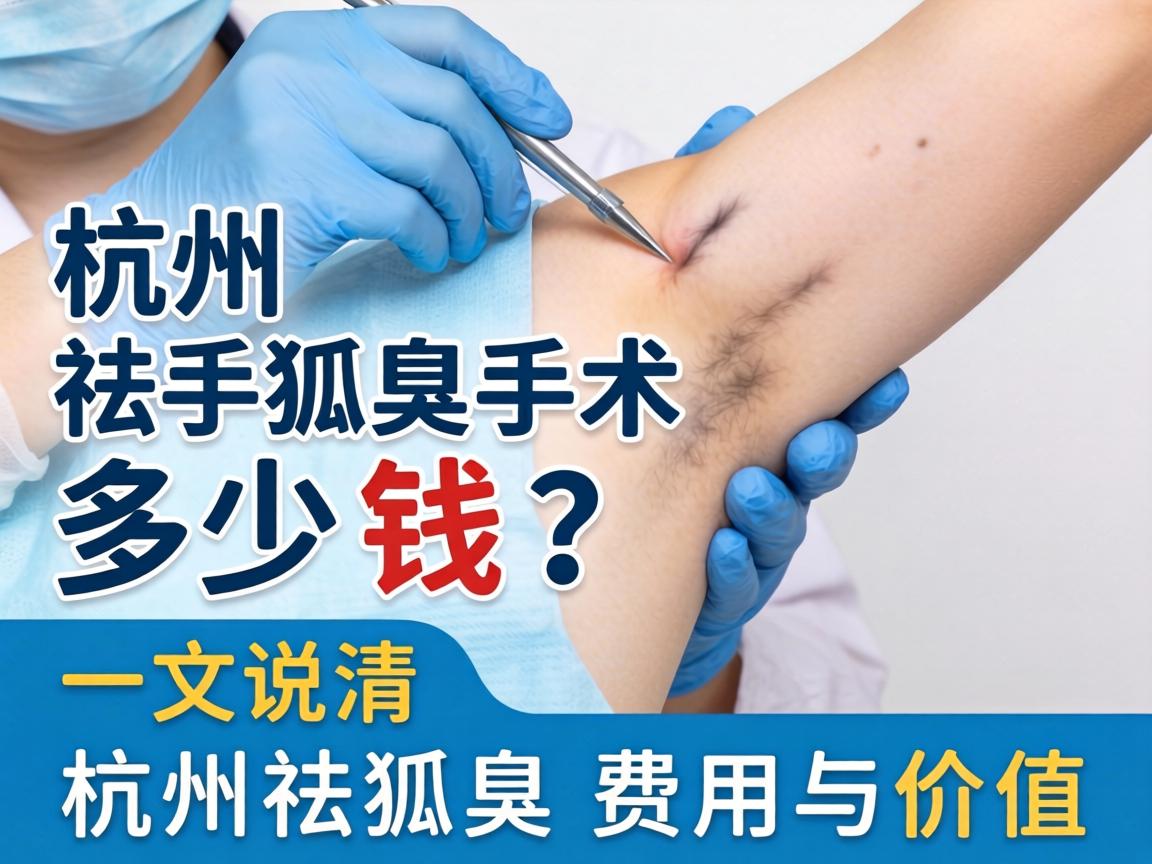 杭州祛狐臭手术多少钱？一文说清杭州祛狐臭费用与价值
