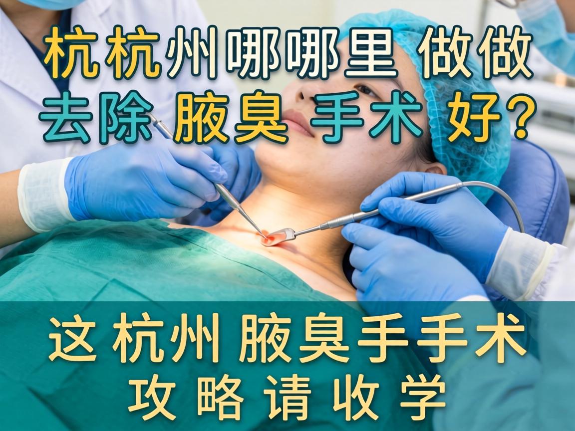 杭州哪里做去除腋臭手术好？这份杭州腋臭手术攻略请收好