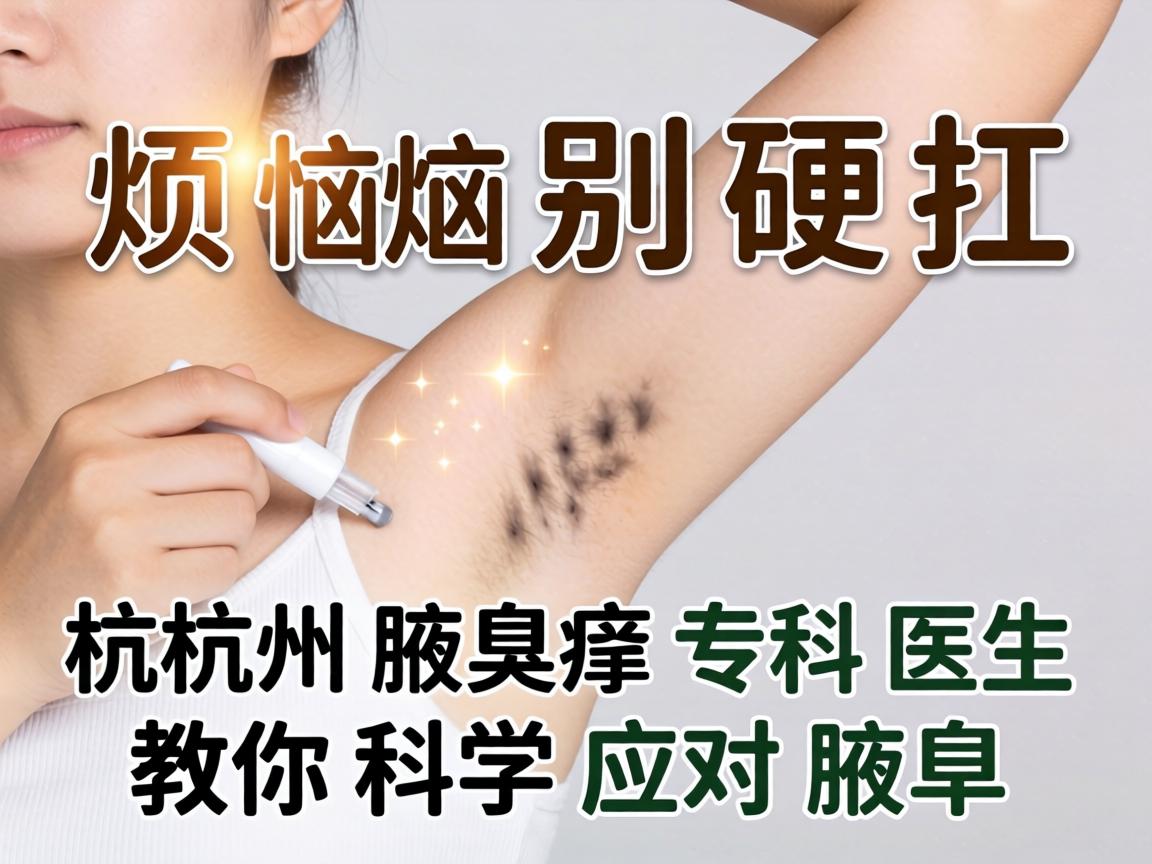 腋臭烦恼别硬扛,杭州腋臭专科医生教你科学应对腋臭 腋臭烦恼别硬扛,杭州腋臭专科医生教你科学应对腋臭