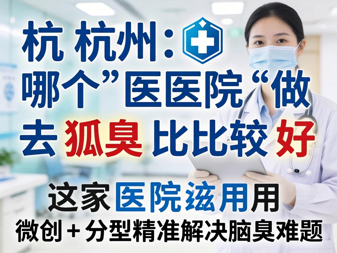 杭州哪个医院做去狐臭比较好?这家医院用微创+分型精准解决腋臭难题 杭州哪个医院做去狐臭比较好?这家医院用微创+分型精准解决腋臭难题