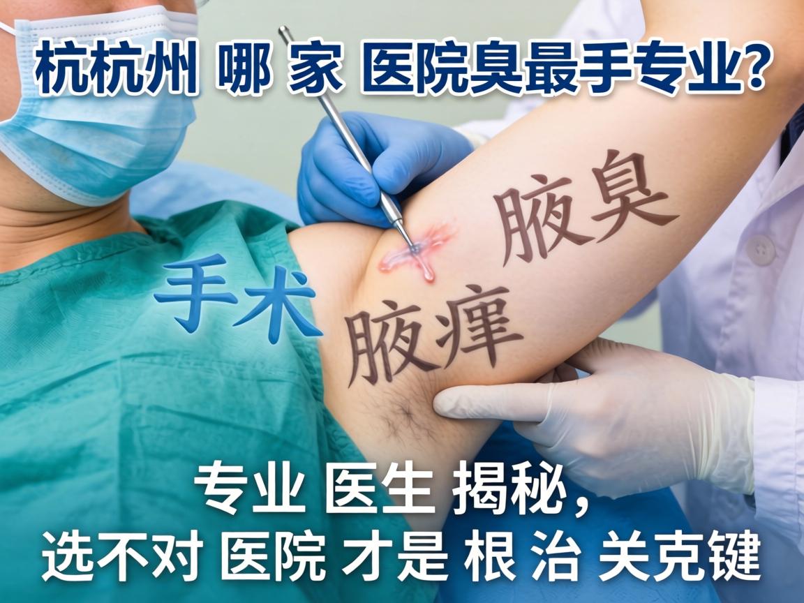 杭州腋臭手术哪家医院最专业?专业医生揭秘,选对医院才是根治关键 杭州腋臭手术哪家医院最专业?专业医生揭秘,选对医院才是根治关键