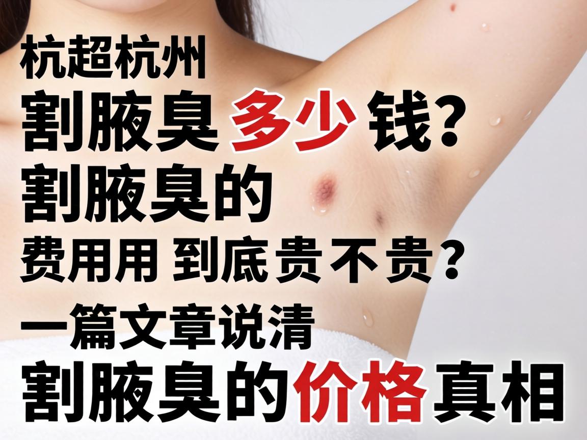 在杭州割腋臭多少钱?割腋臭的费用到底贵不贵?一篇文章说清割腋臭的价格真相 在杭州割腋臭多少钱?割腋臭的费用到底贵不贵?一篇文章说清割腋臭的价格真相