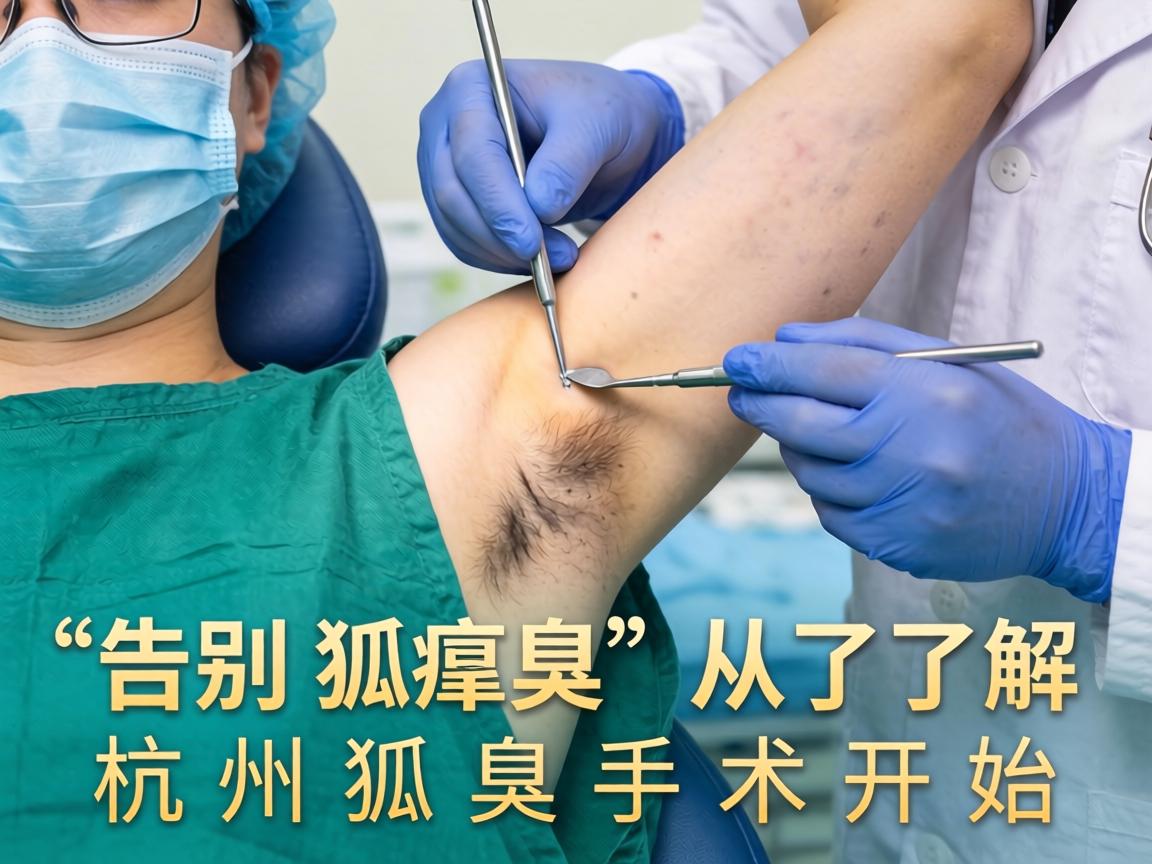 杭州狐臭手术，告别狐臭，从了解杭州狐臭手术开始