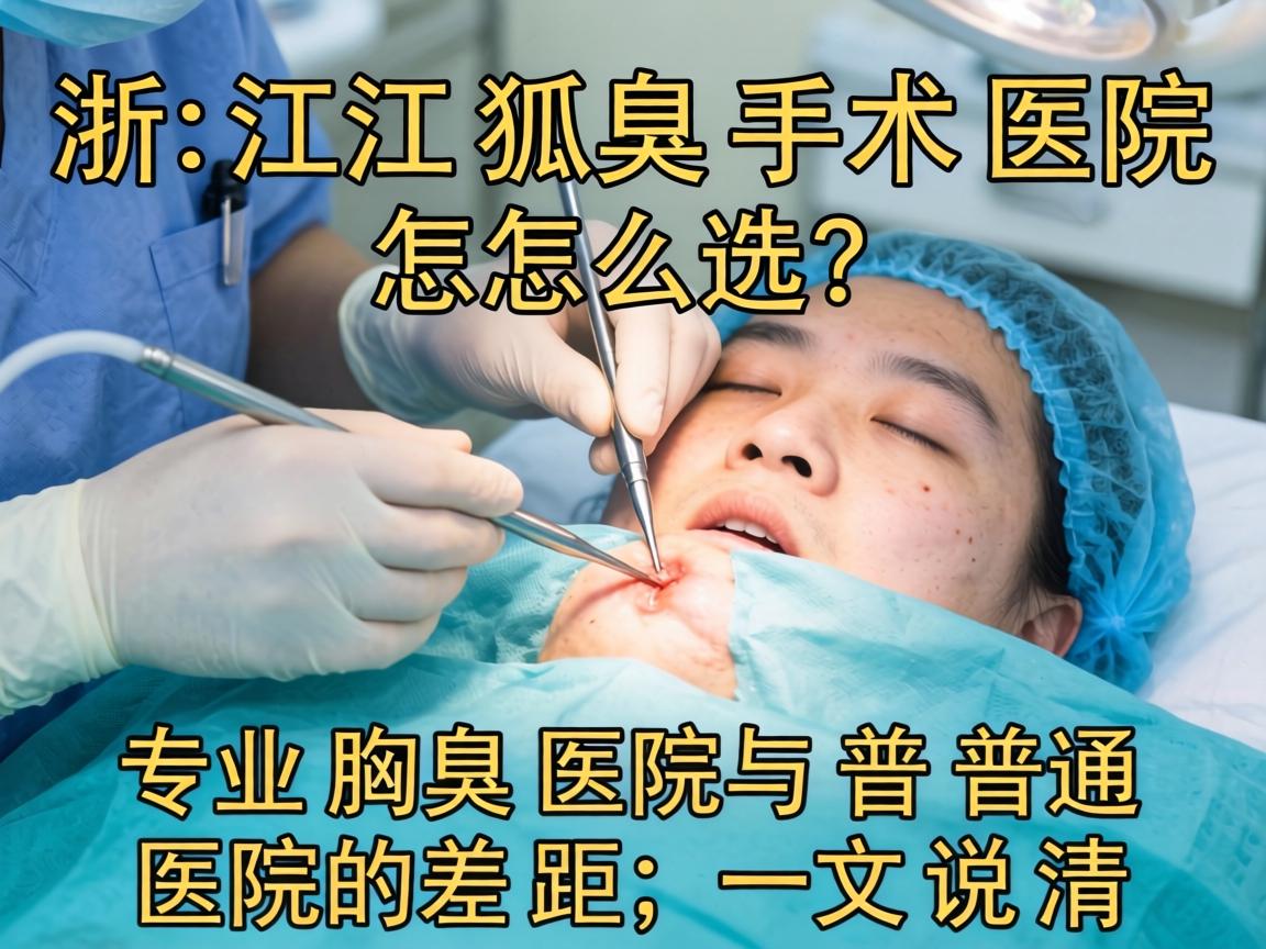 浙江狐臭手术医院怎么选?专业腋臭医院与普通医院的差距,一文说清 浙江狐臭手术医院怎么选?专业腋臭医院与普通医院的差距,一文说清