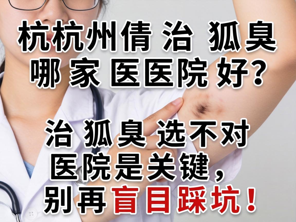 杭州治狐臭哪家医院好？治狐臭选对医院是关键，别再盲目踩坑！
