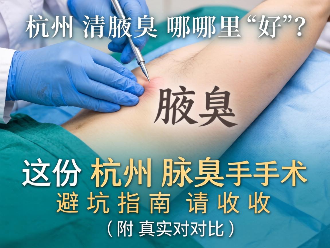 杭州清腋臭手术哪里好?这份杭州腋臭手术避坑指南请收好(附真实对比) 杭州清腋臭手术哪里好?这份杭州腋臭手术避坑指南请收好(附真实对比)