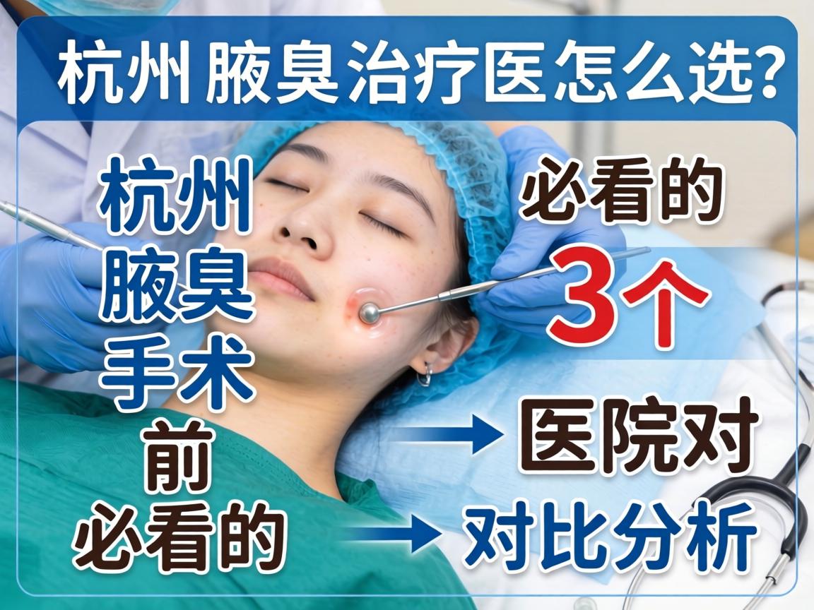 杭州腋臭治疗医院怎么选?杭州腋臭手术前必看的3个医院对比分析 杭州腋臭治疗医院怎么选?杭州腋臭手术前必看的3个医院对比分析