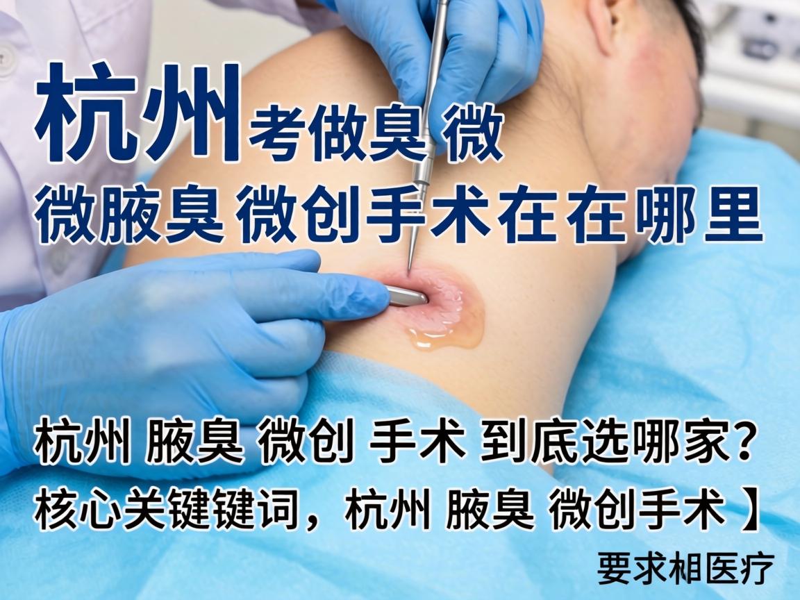 杭州做腋臭微创手术在哪里？杭州腋臭微创手术到底选哪家？核心关键词，杭州腋臭微创手术）