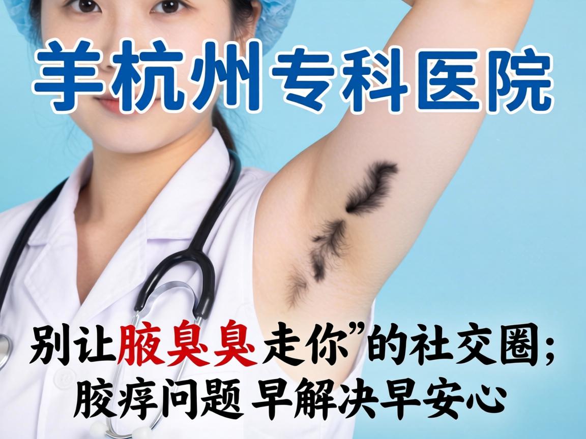 杭州腋臭专科医院，别让腋臭臭走你的社交圈，腋臭问题早解决早安心