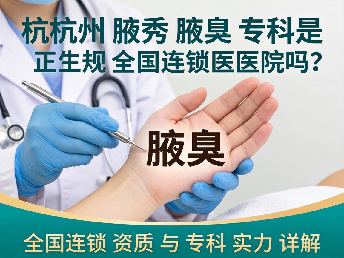 杭州腋秀腋臭专科是正规全国连锁医院吗?全国连锁资质与专科实力详解 杭州腋秀腋臭专科是正规全国连锁医院吗?全国连锁资质与专科实力详解