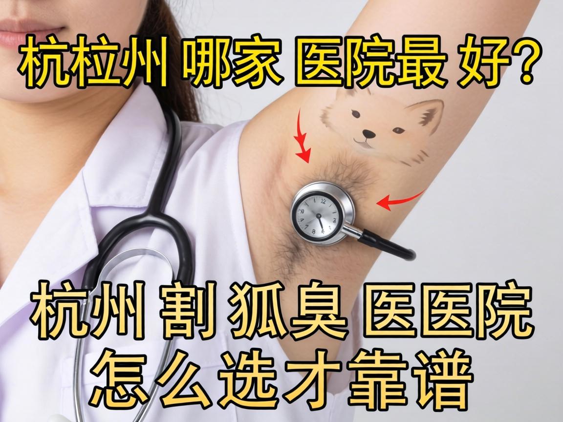 割狐臭杭州哪家医院最好？杭州割狐臭医院怎么选才靠谱？