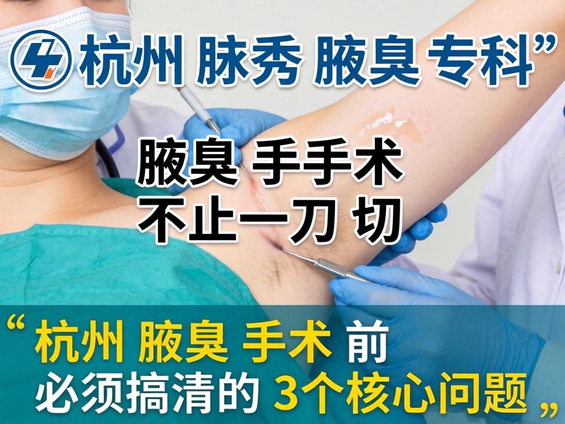 杭州腋秀腋臭专科,腋臭手术不止一刀切,杭州腋臭手术前必须搞清的3个核心问题 杭州腋秀腋臭专科,腋臭手术不止一刀切,杭州腋臭手术前必须搞清的3个核心问题
