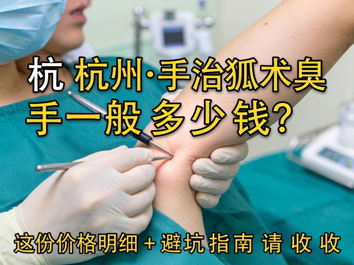 杭州治狐臭手术一般多少钱?这份价格明细+避坑指南请收好 杭州治狐臭手术一般多少钱?这份价格明细+避坑指南请收好