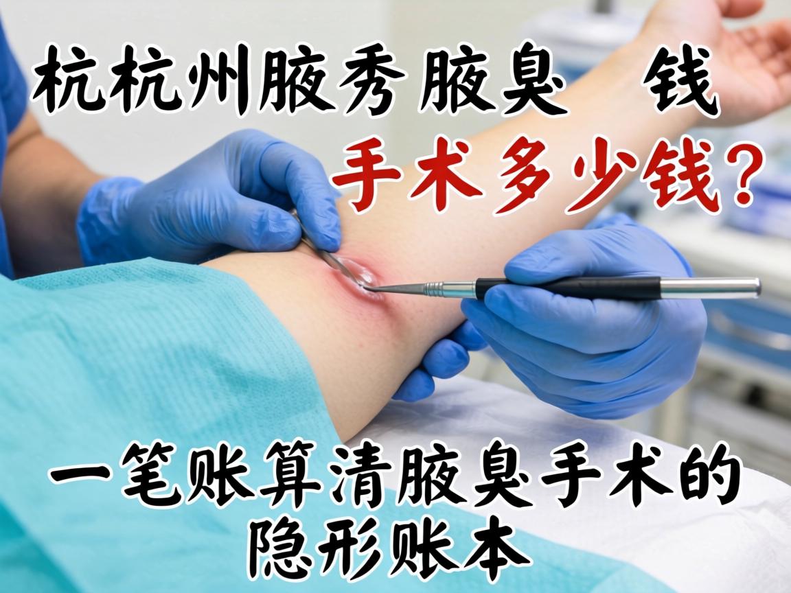 杭州腋秀腋臭手术多少钱?一笔账算清腋臭手术的隐形账本 杭州腋秀腋臭手术多少钱?一笔账算清腋臭手术的隐形账本