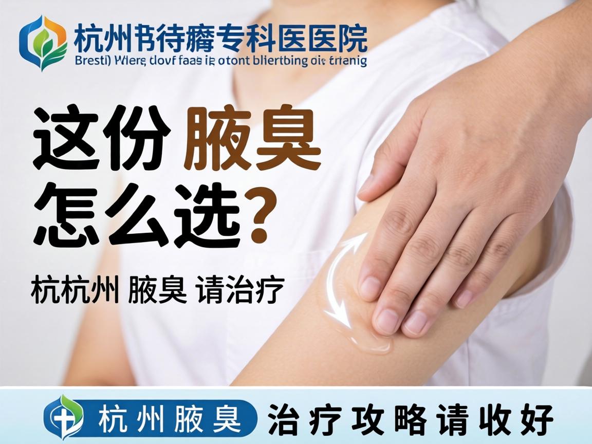 杭州腋臭专科医院怎么选?这份杭州腋臭治疗攻略请收好 杭州腋臭专科医院怎么选?这份杭州腋臭治疗攻略请收好