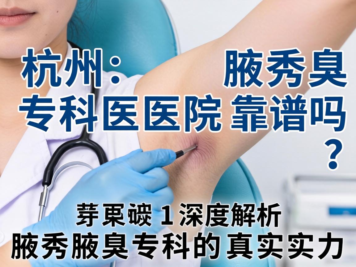 杭州腋秀腋臭专科医院靠谱吗?深度解析腋秀腋臭专科的真实实力 杭州腋秀腋臭专科医院靠谱吗?深度解析腋秀腋臭专科的真实实力