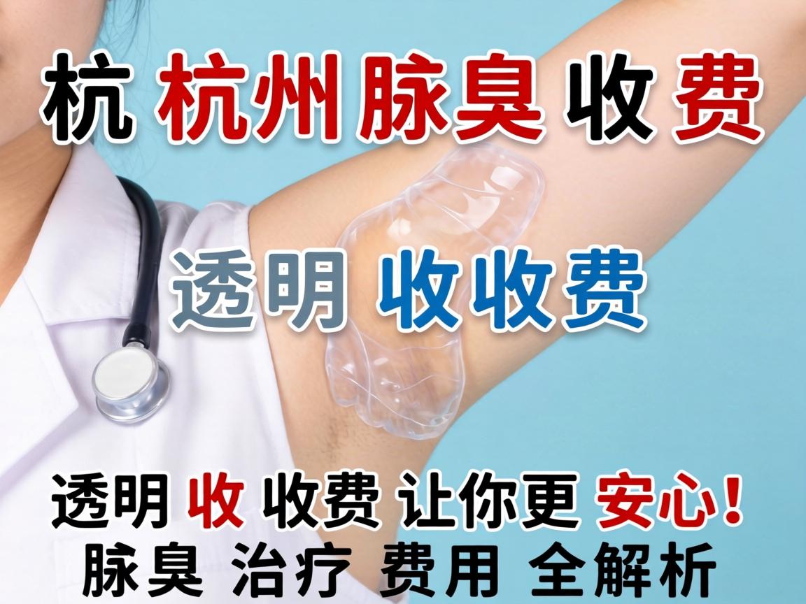 杭州腋臭收费,透明收费让你更安心!腋臭治疗费用全解析 杭州腋臭收费,透明收费让你更安心!腋臭治疗费用全解析
