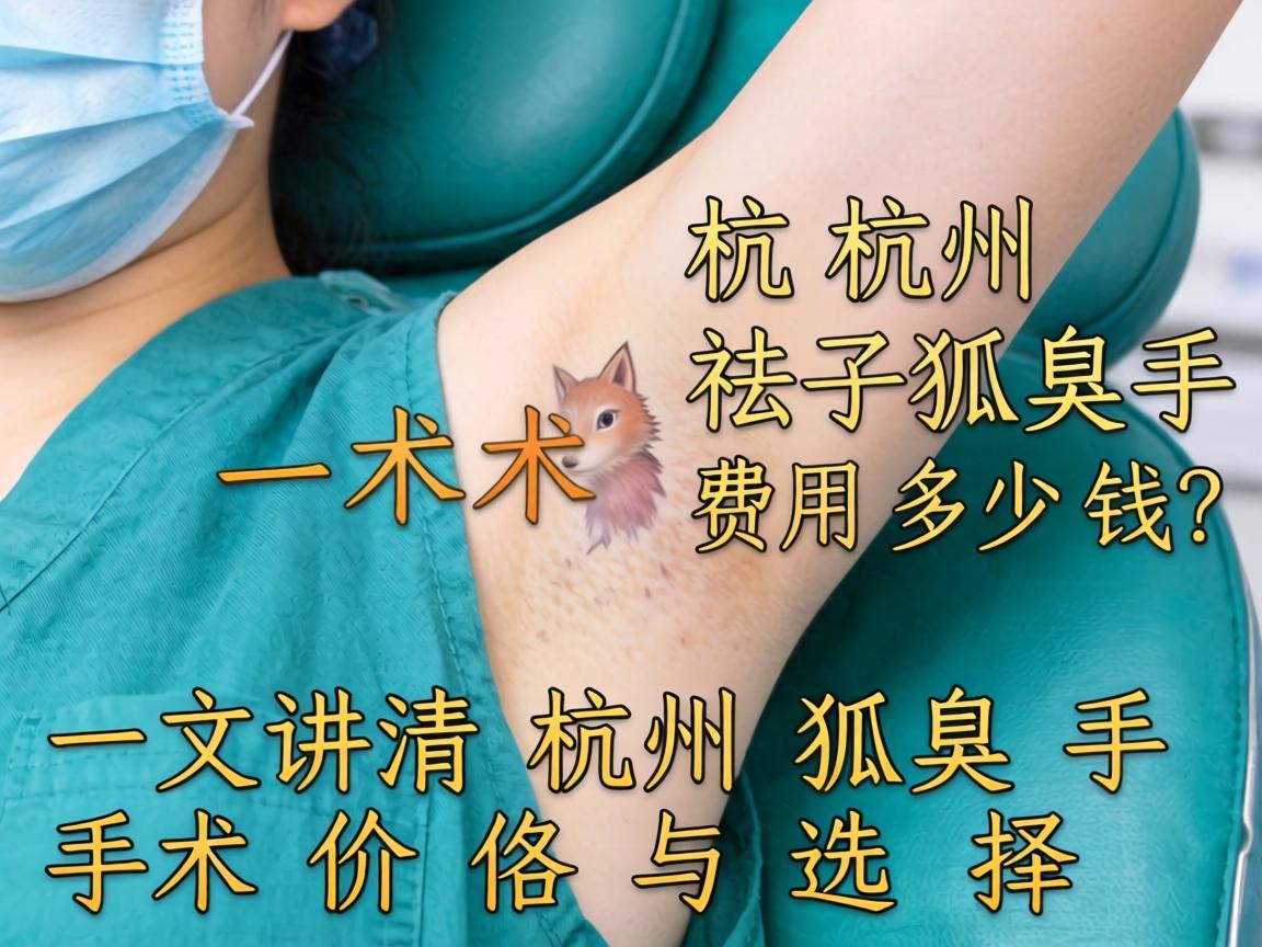 杭州祛狐臭手术费用多少钱?一文讲清杭州狐臭手术价格与选择 杭州祛狐臭手术费用多少钱?一文讲清杭州狐臭手术价格与选择