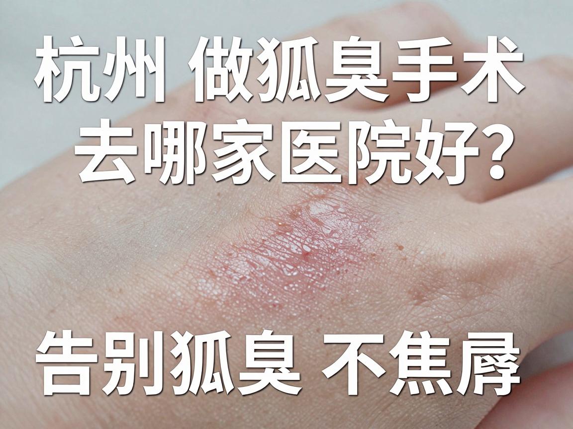 杭州做狐臭手术去哪家医院好?选对医院,告别狐臭不焦虑 杭州做狐臭手术去哪家医院好?选对医院,告别狐臭不焦虑