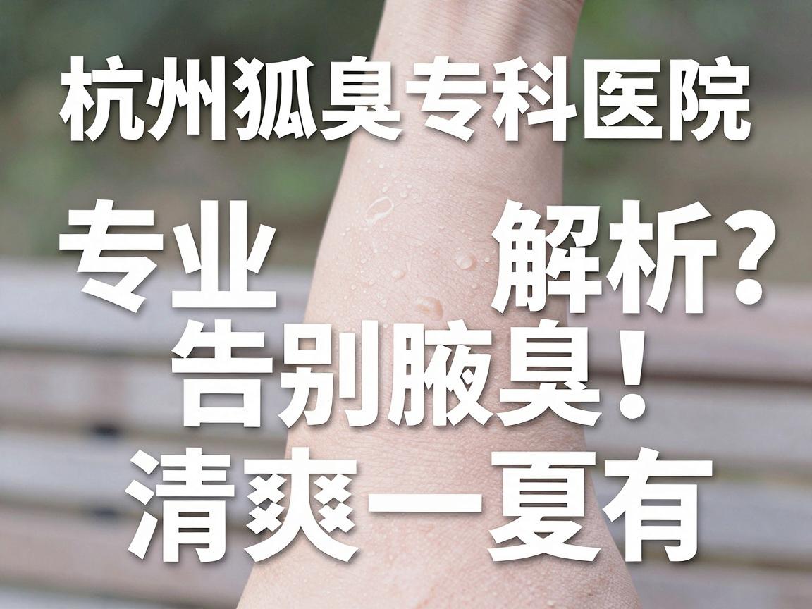 杭州狐臭专科医院哪里有?杭州狐臭专科医院专业解析,告别腋臭,清爽一夏 杭州狐臭专科医院哪里有?杭州狐臭专科医院专业解析,告别腋臭,清爽一夏