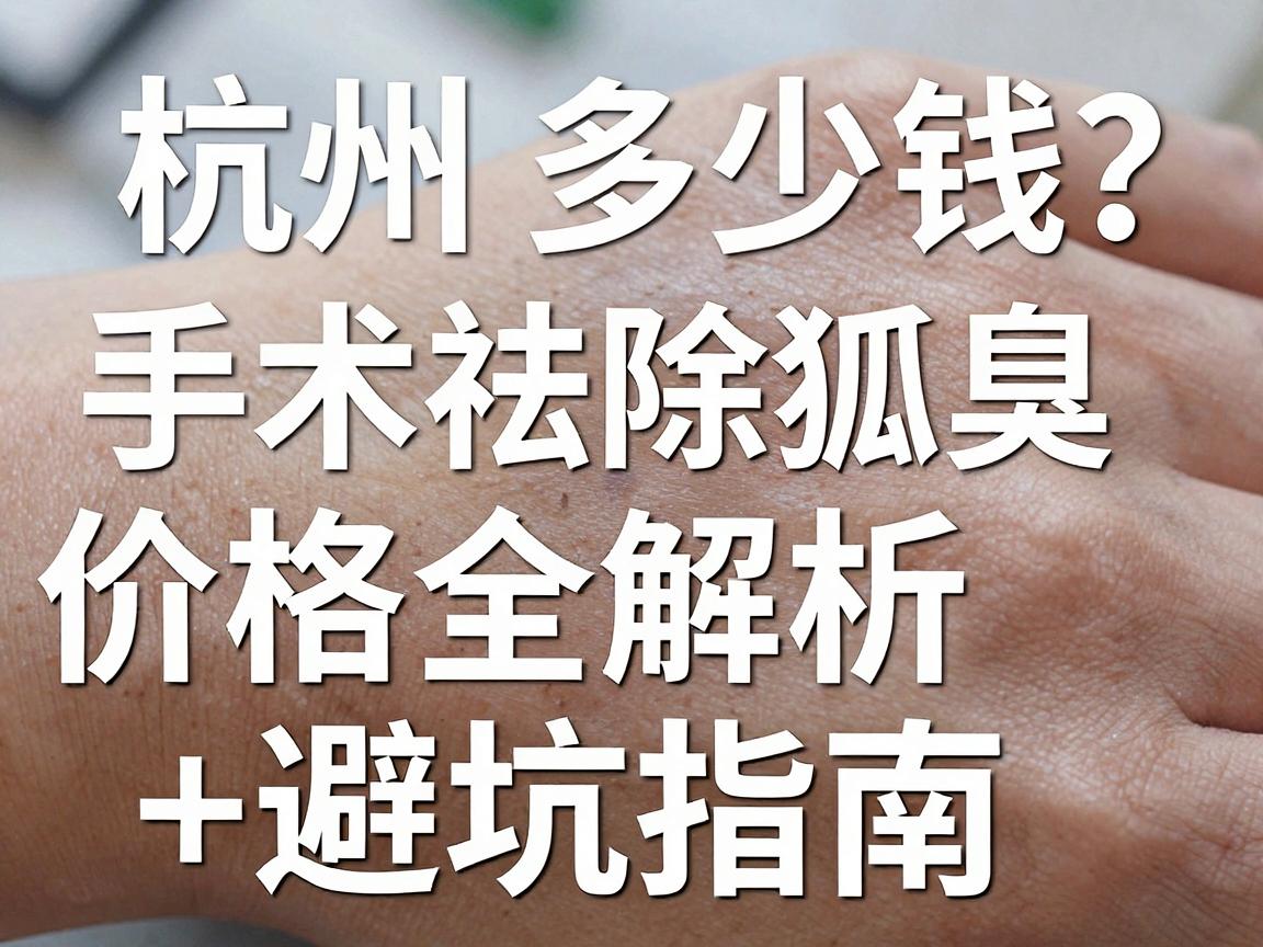 杭州手术祛除狐臭多少钱?手术祛除狐臭价格全解析+避坑指南 杭州手术祛除狐臭多少钱?手术祛除狐臭价格全解析+避坑指南