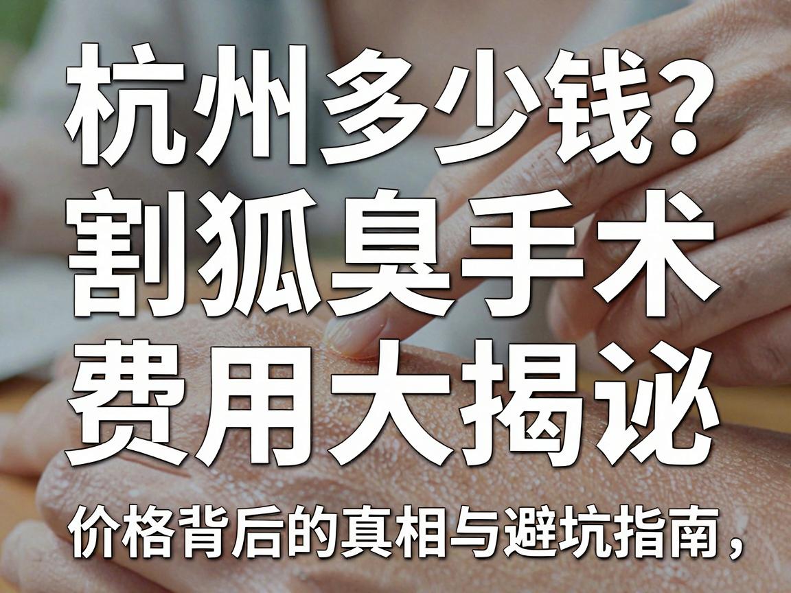 杭州割狐臭手术多少钱?割狐臭手术费用大揭秘,价格背后的真相与避坑指南 杭州割狐臭手术多少钱?割狐臭手术费用大揭秘,价格背后的真相与避坑指南