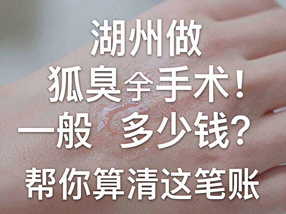 湖州做狐臭手术一般多少钱?狐臭手术价格全解析,帮你算清这笔账 湖州做狐臭手术一般多少钱?狐臭手术价格全解析,帮你算清这笔账