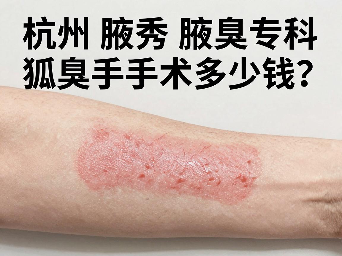 杭州腋秀腋臭专科,狐臭手术多少钱?从价格到技术,一次性说清狐臭手术费用真相 杭州腋秀腋臭专科,狐臭手术多少钱?从价格到技术,一次性说清狐臭手术费用真相