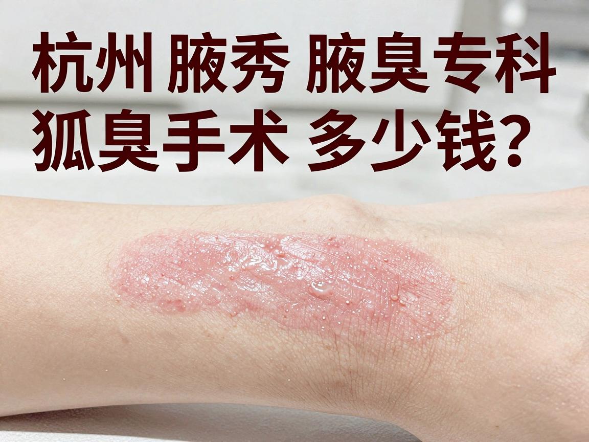 杭州腋秀腋臭专科,狐臭手术多少钱?从价格到技术,一次性说清狐臭手术费用真相 杭州腋秀腋臭专科,狐臭手术多少钱?从价格到技术,一次性说清狐臭手术费用真相