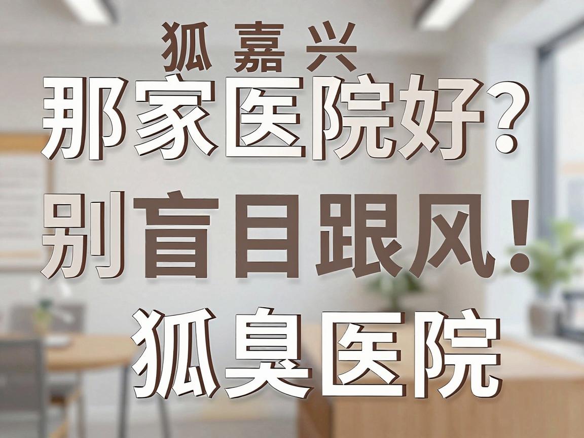 狐臭嘉兴那家医院好?别盲目跟风,先搞懂这三步再选狐臭医院 狐臭嘉兴那家医院好?别盲目跟风,先搞懂这三步再选狐臭医院