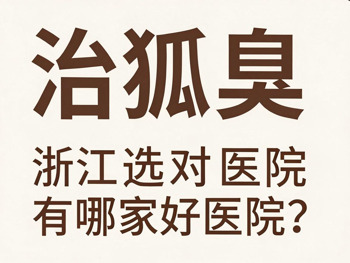 治狐臭浙江有哪家好医院?治狐臭选对医院才是关键 治狐臭浙江有哪家好医院?治狐臭选对医院才是关键