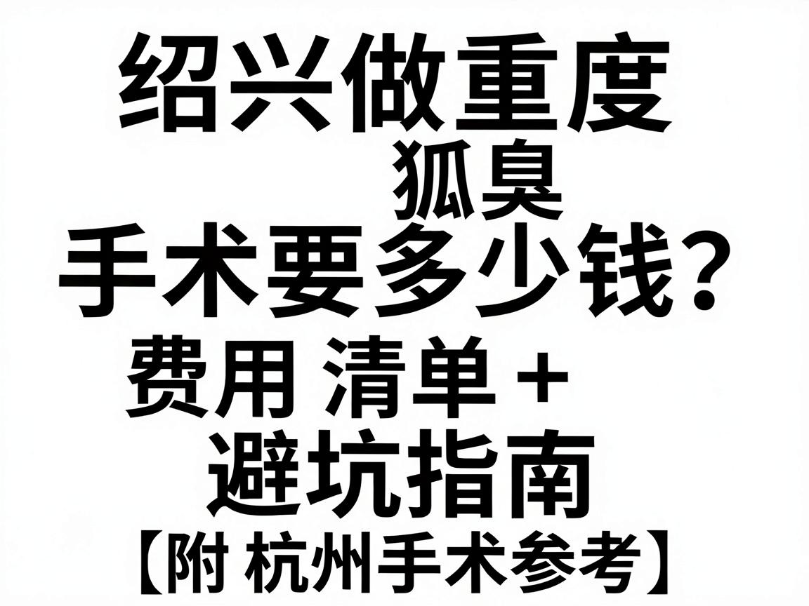 绍兴做重度狐臭手术要多少钱?费用清单+避坑指南(附杭州手术参考) 绍兴做重度狐臭手术要多少钱?费用清单+避坑指南(附杭州手术参考)