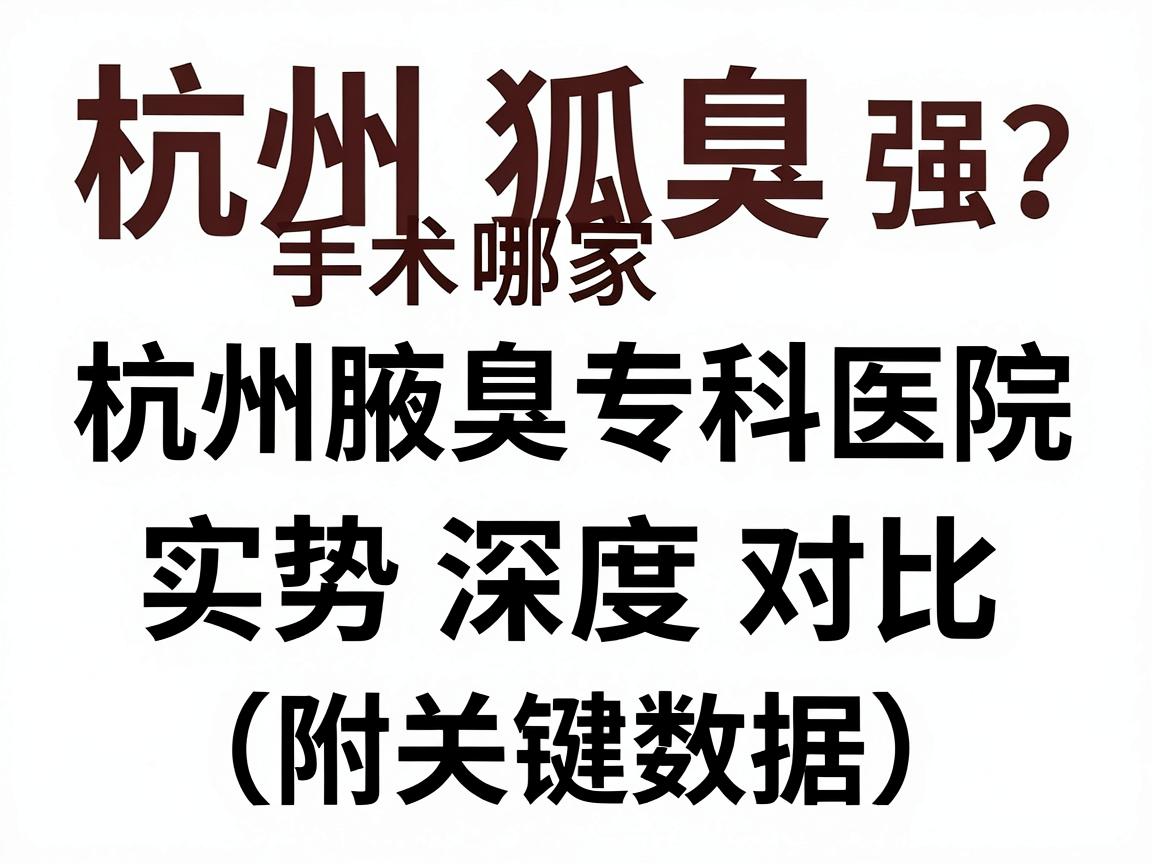 杭州狐臭手术哪家强?杭州腋臭专科医院实力深度对比(附关键数据) 杭州狐臭手术哪家强?杭州腋臭专科医院实力深度对比(附关键数据)