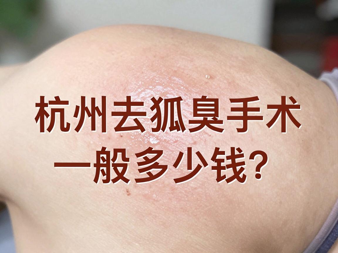 杭州去狐臭手术一般多少钱?解析杭州腋秀腋臭专科手术费用与价值 杭州去狐臭手术一般多少钱?解析杭州腋秀腋臭专科手术费用与价值