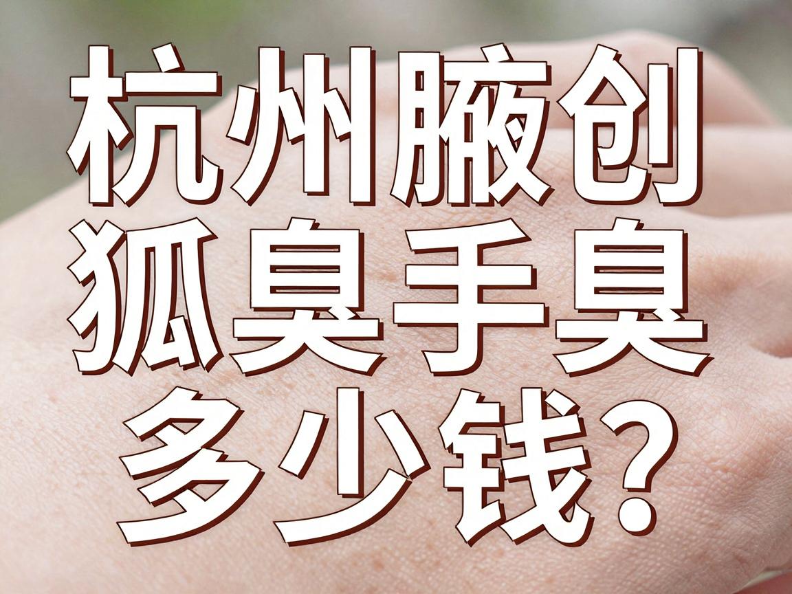 杭州微创狐臭手术多少钱？想祛除腋臭，这篇价格清单别错过
