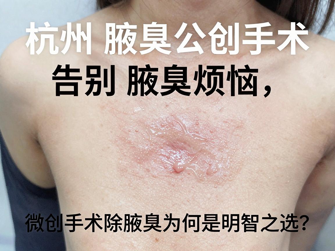 杭州腋臭微创手术,告别腋臭烦恼,微创手术除腋臭为何是明智之选? 杭州腋臭微创手术,告别腋臭烦恼,微创手术除腋臭为何是明智之选?