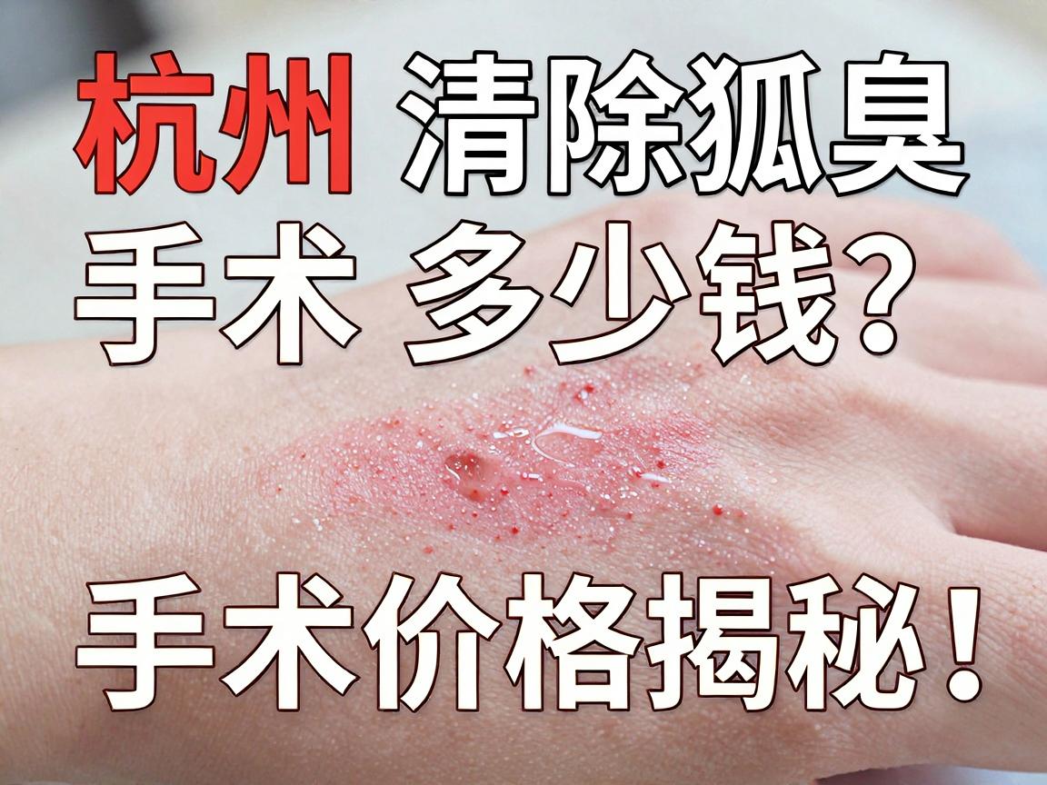 杭州清除狐臭手术多少钱?手术价格揭秘,别让价格臭了你的选择 杭州清除狐臭手术多少钱?手术价格揭秘,别让价格臭了你的选择