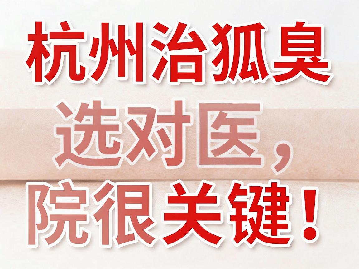 杭州治狐臭选对医院很关键!正规医院治狐臭,这些细节别忽略 杭州治狐臭选对医院很关键!正规医院治狐臭,这些细节别忽略