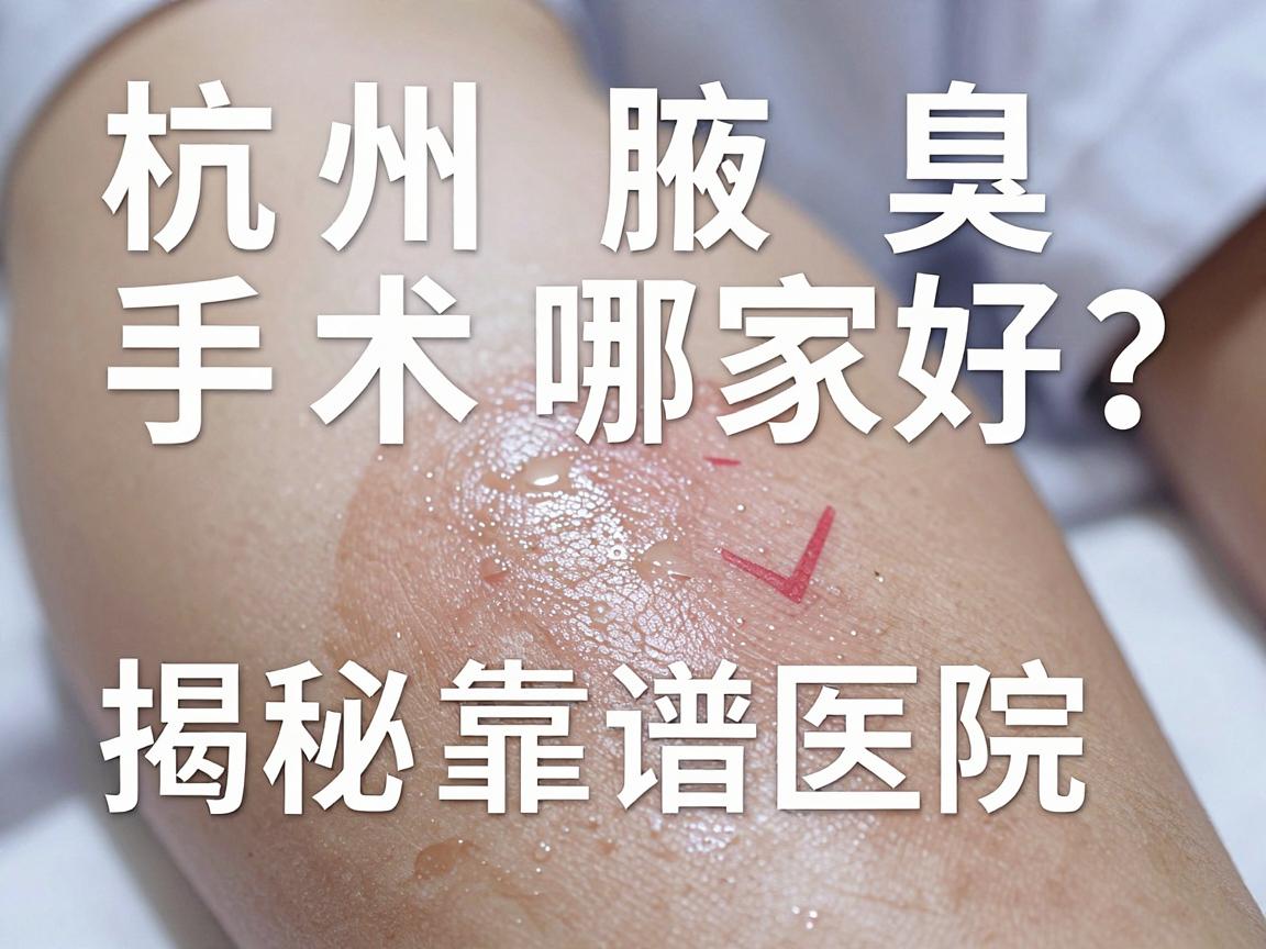 杭州腋臭手术哪家好?揭秘靠谱医院的选择逻辑 杭州腋臭手术哪家好?揭秘靠谱医院的选择逻辑