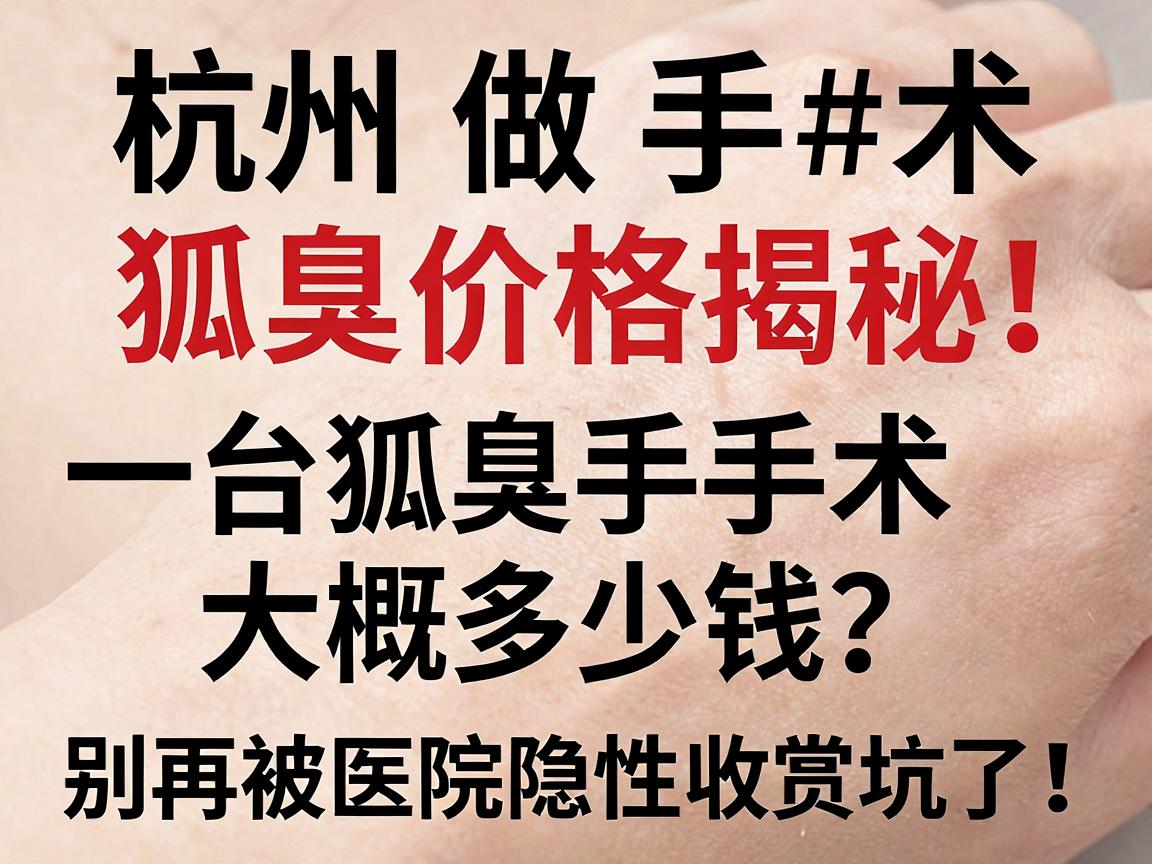 杭州做手术狐臭价格揭秘,一台狐臭手术大概多少钱?别再被医院隐性收费坑了! 杭州做手术狐臭价格揭秘,一台狐臭手术大概多少钱?别再被医院隐性收费坑了!