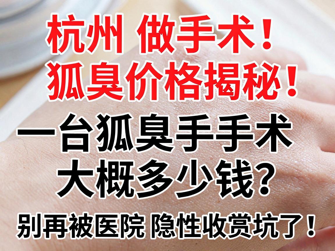 杭州做手术狐臭价格揭秘,一台狐臭手术大概多少钱?别再被医院隐性收费坑了! 杭州做手术狐臭价格揭秘,一台狐臭手术大概多少钱?别再被医院隐性收费坑了!