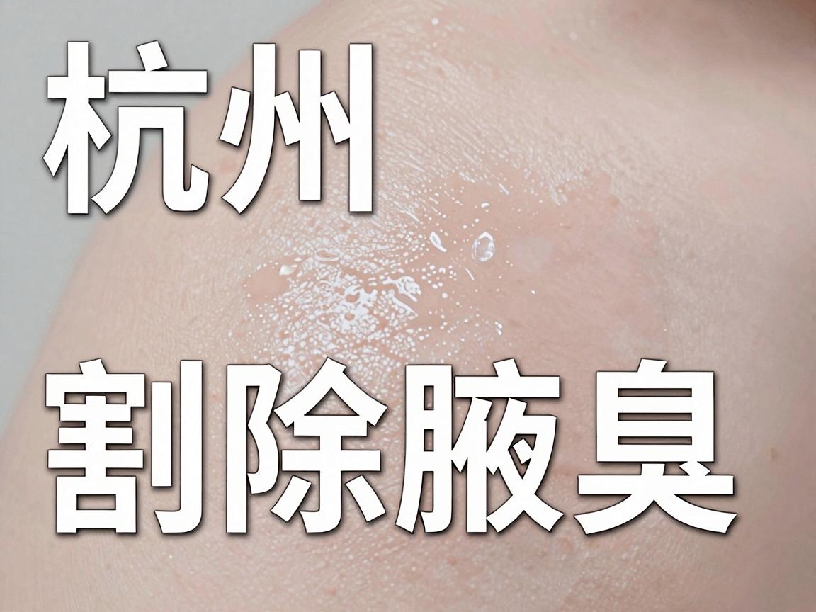 杭州割除腋臭，割除腋臭前必看的医院选择指南